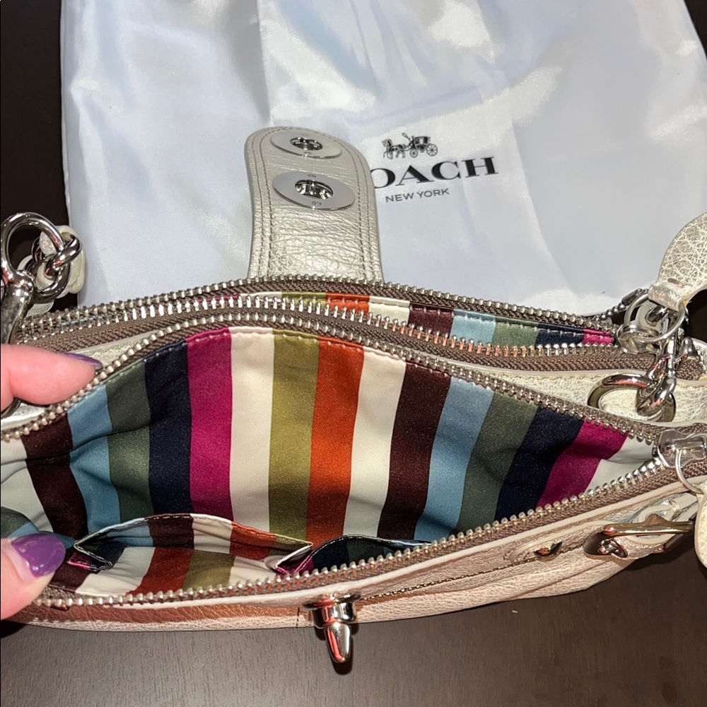 Coach Metallic Shoulder Bag - Picture 8 of 14